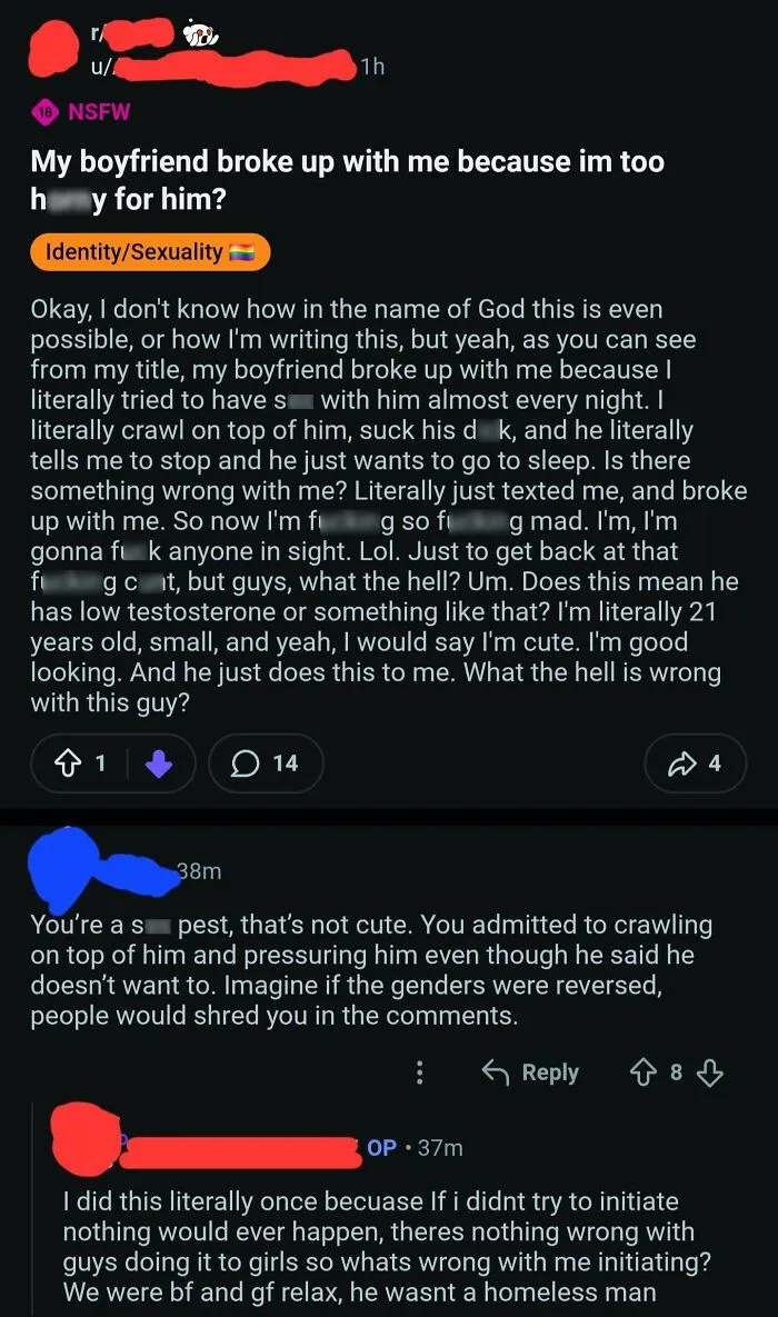 "My Boyfriend Broke Up With Me Because I Sa Him. Wtf???"