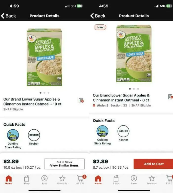 They Reduced The Quantity But Kept The Price The Same