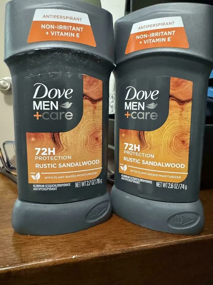 Same Container, Less Deodorant