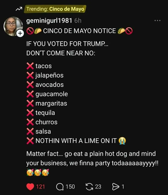 Equivalent To Not Invited To The Cookout