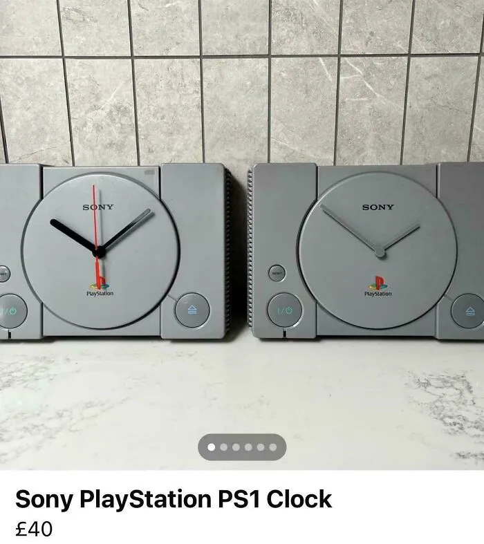 A funny DIY project showing handmade clocks fashioned from vintage Sony PlayStation consoles.