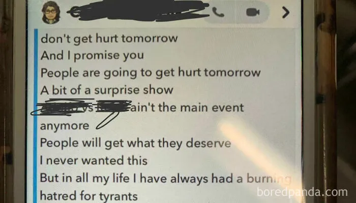 Some Kid Sent This As A Threat To Our School