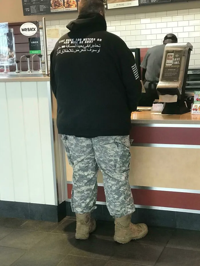 Stay Back 100 Meters Or You Will Be Shot