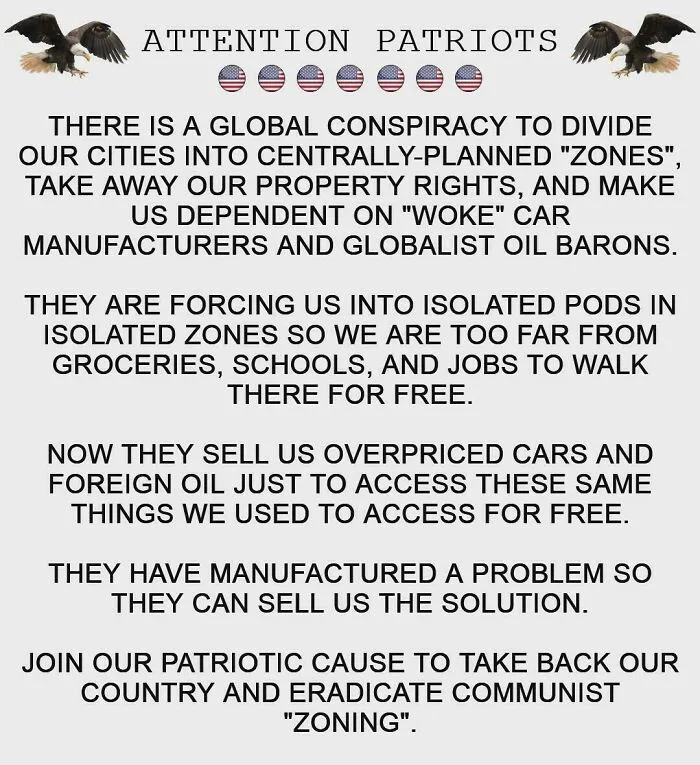 Part Of My Ongoing Efforts To Rebrand Urbanist Ideas As Patriotic And Pro-Freedom (Which They Unironically Are)