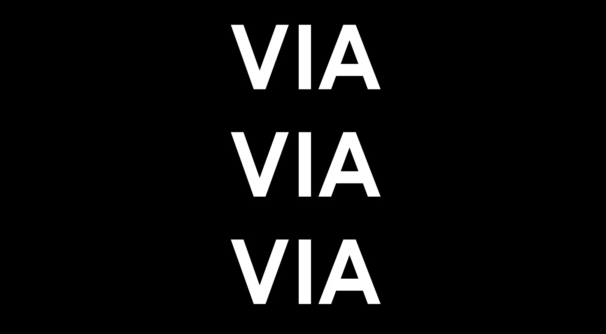 A Rebus Puzzle Quiz showing the word VIA repeated three times on a black background, representing a hidden word.
