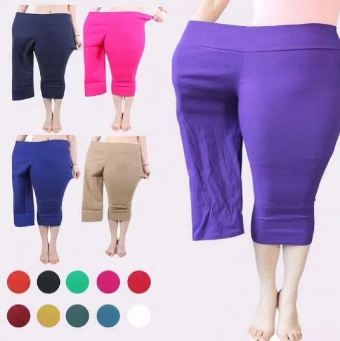 Publicitando leggings de tallas grandes con una modelo delgada metida en una pernera en lugar de contratar a una modelo de talla grande
