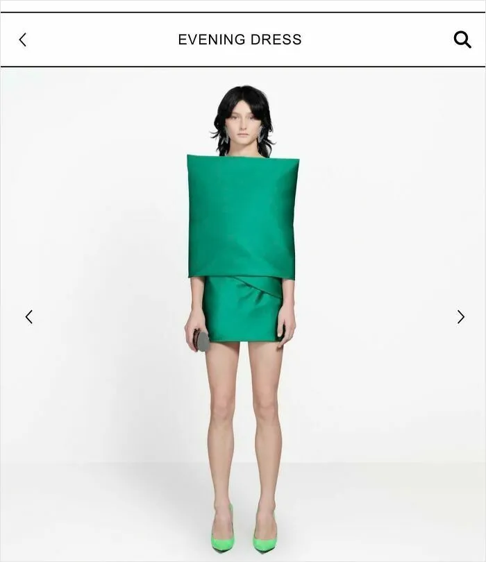Nuevo vestido de Balenciaga de 5000 dólares