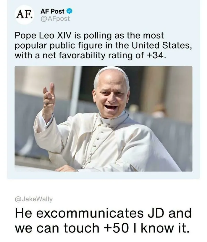 If I Was Pope, My First Official Act Of Bussiness Would Be Excommunicating All Politicians And Ceos On The Principle That They've Probably Done Something To Deserve It