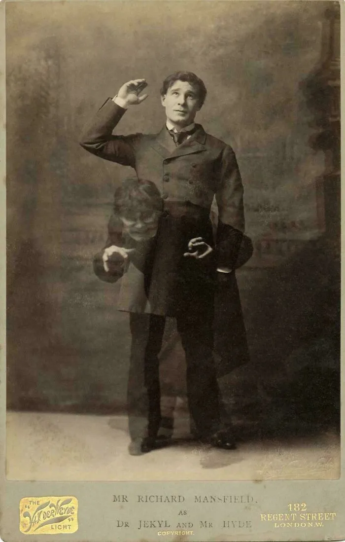 Stage Actor Richard Mansfield Starring As The Dual Roles Of Dr. Jekyll And Mr. Hyde In The 1887 Stage Adaptation