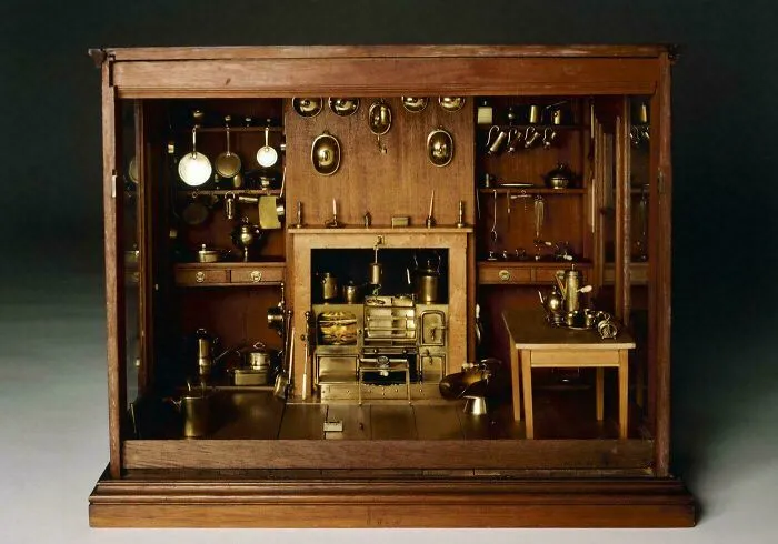 Dolls Kitchen Made In 1860. Comes With A Mouse!
