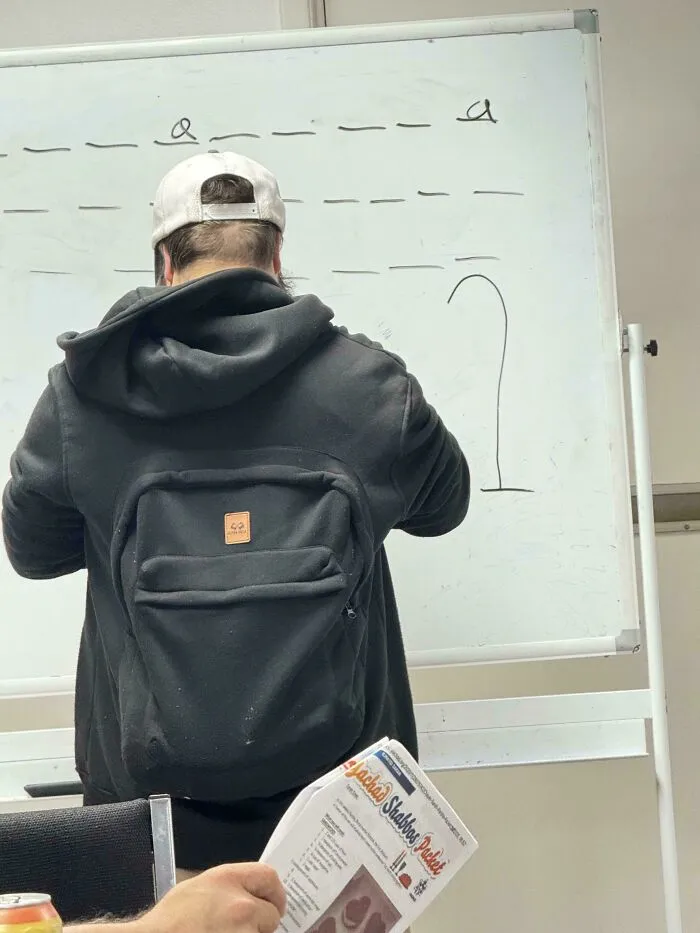 Chaqueta que es también mochila