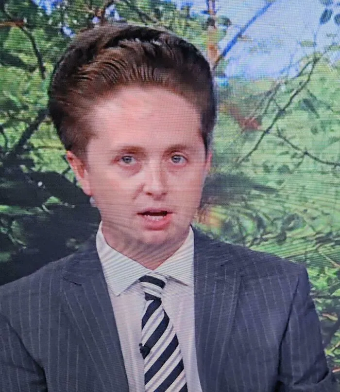 Posting Another Pic Of My Local Newsman In The Hopes That He Sees This And Gets A Better Haircut