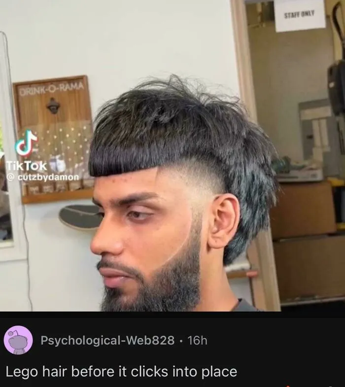 LEGO Hair Before It Clicks Into Place