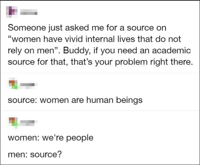 Apparently, Needing An Academic Source To Prove That Women Are Complex Human Beings