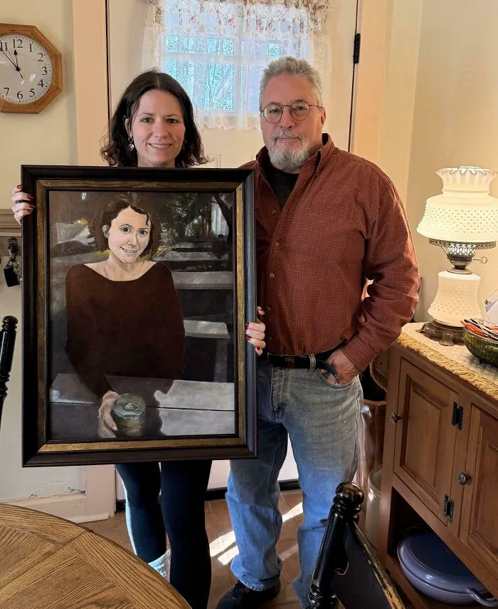 My Dad Painted My Portrait! The Picture Doesn’t Do It Justice, But I Will Cherish It Forever