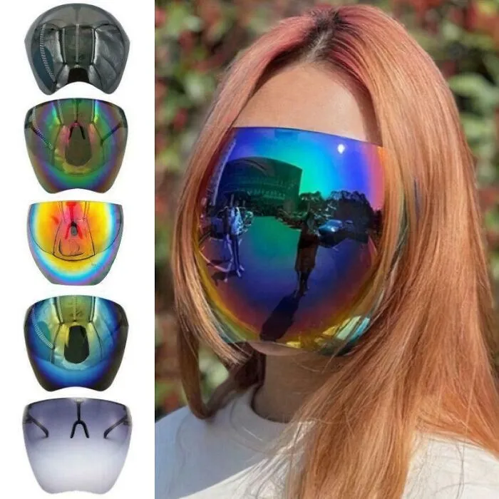 Gafas de sol, mascarilla, protector facial
