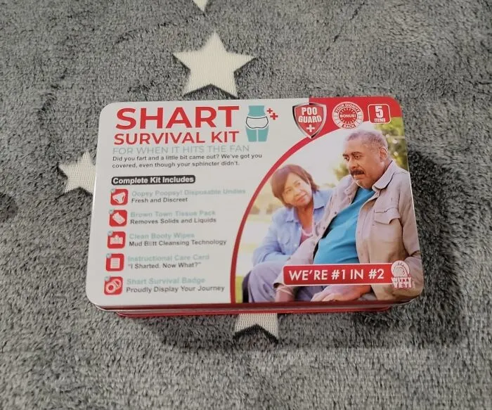 Arriving Gift Wrapped And Completely Straight Faced, The <span Style="Font: Inherit; Color: #d74b1f;"> Shart Survival Kit </Span> Is The Kind Of Father's Day Gift That Makes The Whole Room Lose It Before Dad Even Finishes Reading The Label