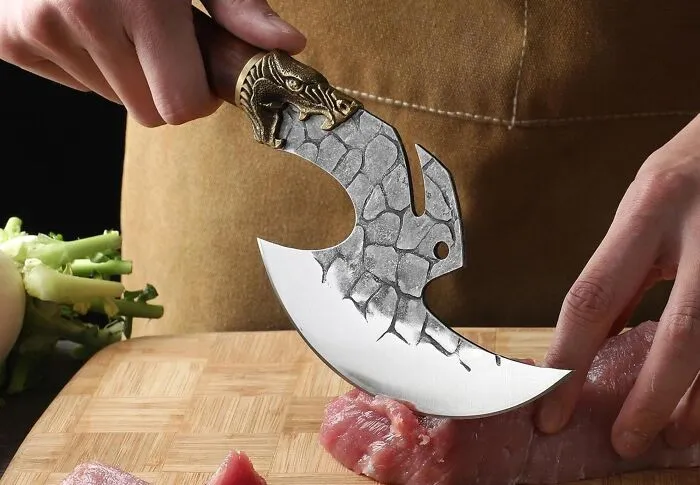 Walking Into The Kitchen With A <span Style="Font: Inherit; Color: #d74b1f;"> Viking Cleaver Knife </Span> Is The Kind Of Dramatic Entrance That Makes Dad Feel Like He's Hosting A Cooking Show And Starring In An Action Movie At The Exact Same Time