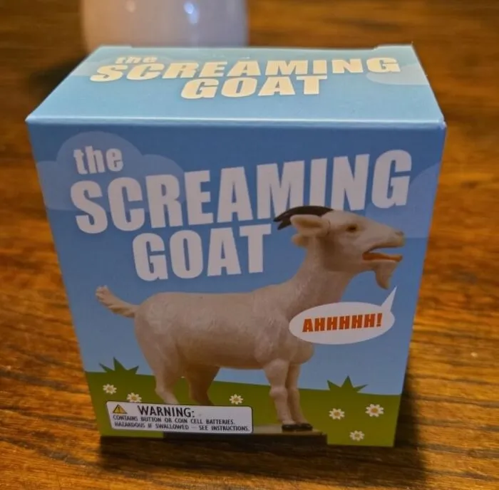 Nobody Asked For A Tiny Goat That Screams On Demand But Nobody Who Has Ever Met One Has Regretted It Either, And The <span Style="Font: Inherit; Color: #d74b1f;"> Screaming Goat Book And Figure </Span> Is The Kind Of Gift That Will Be On Dad's Desk Annoying His Coworkers For Years