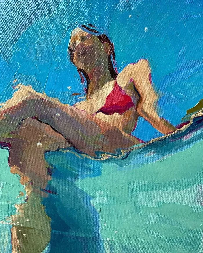 43 Underwater Oil Paintings By This Artist, So Beautiful They Feel Like Memories In Motion