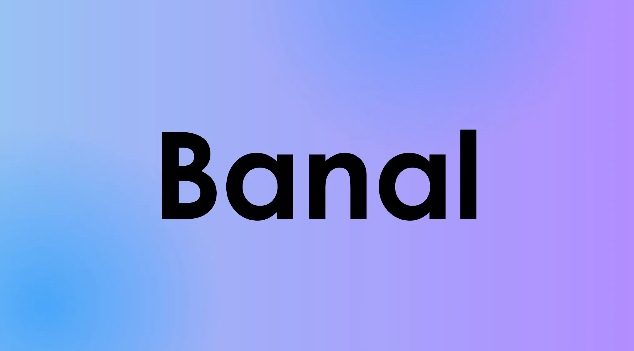 Smart People Words: Match the word to its meaning. The word Banal is displayed.