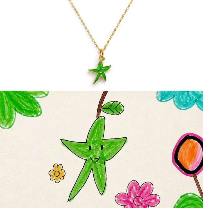 20 Children’s Drawings Turned Into Handcrafted Enamel Jewelry By Minttnim