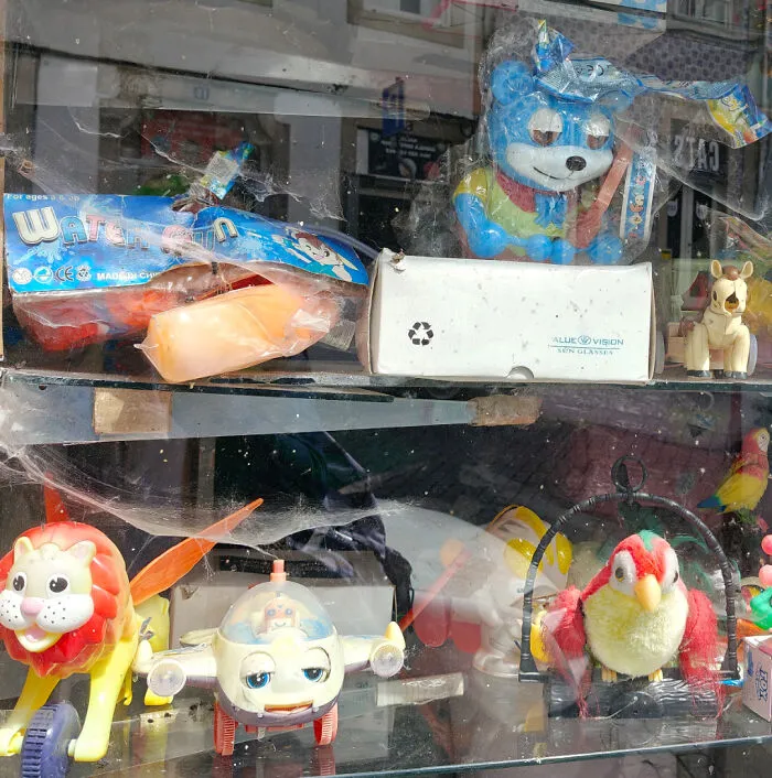 The Toys In The Window Of A Shop In Porto