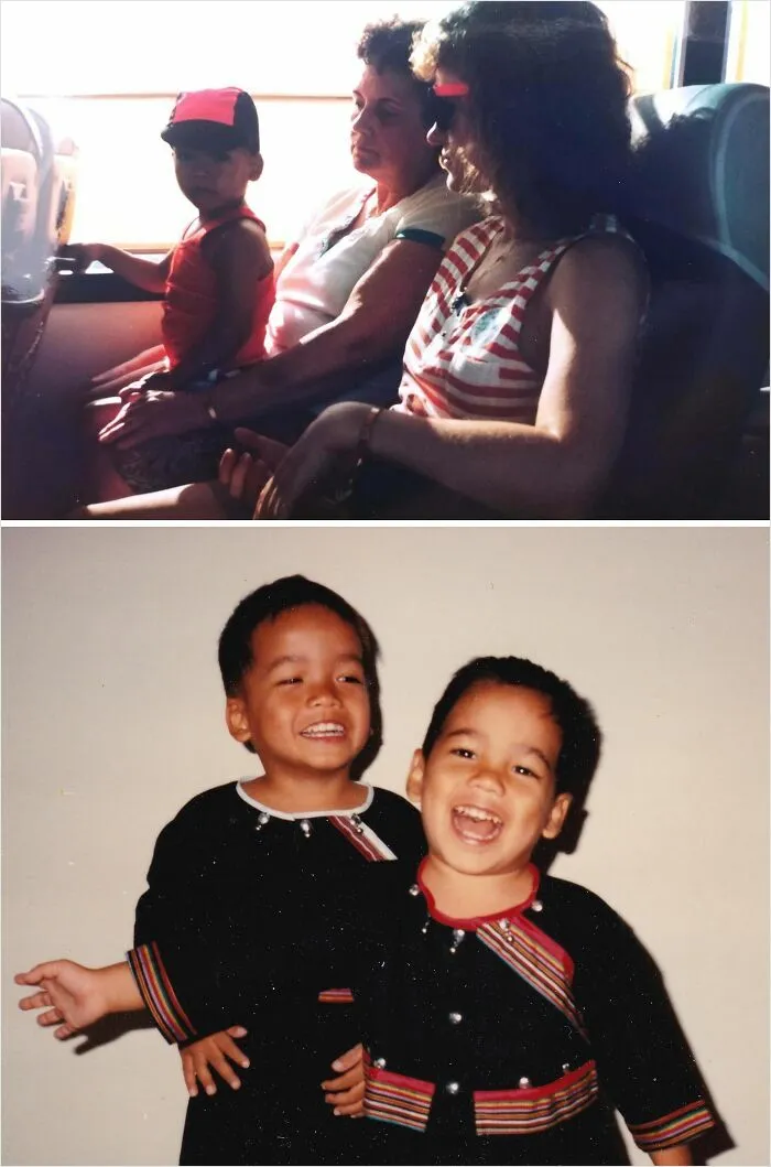 Me Flying To America After Being Adopted On February 14, 1991. I Lived In An Orphanage For 4 Years In Thailand