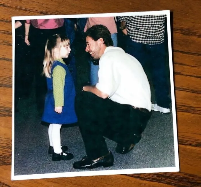I Found This Old Photograph Today Of My Father And Me When I Was 3/4. His Smile At Whatever I Was Babbling About Makes Me So Happy
