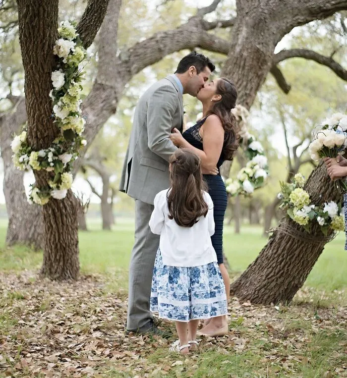 During My Wedding, I Also Adopted My Now-Daughter; We Never Rehearsed Where She Would Stand After. It Made For The Best Wedding Photo