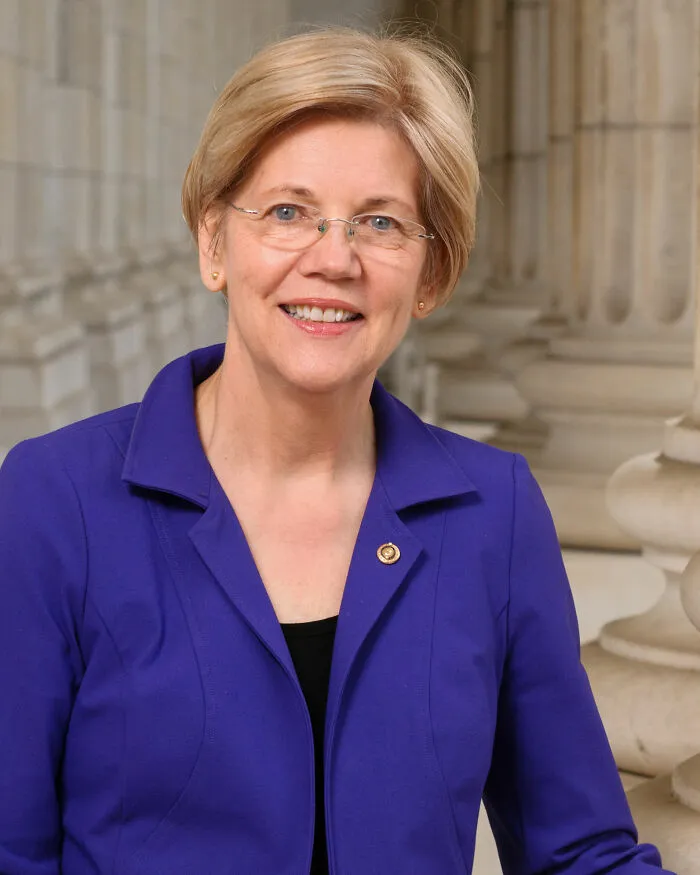 Politician Elizabeth Warren, 77