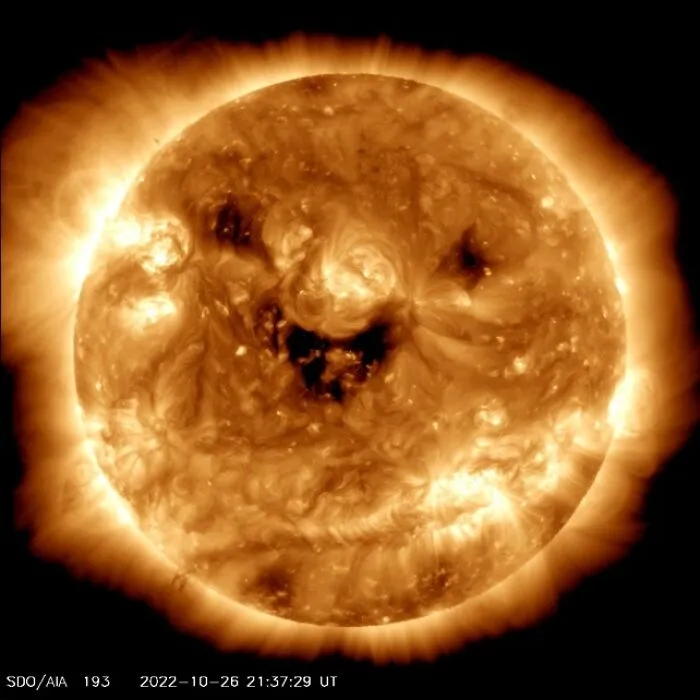 NASA Spotted The Sun Smiling