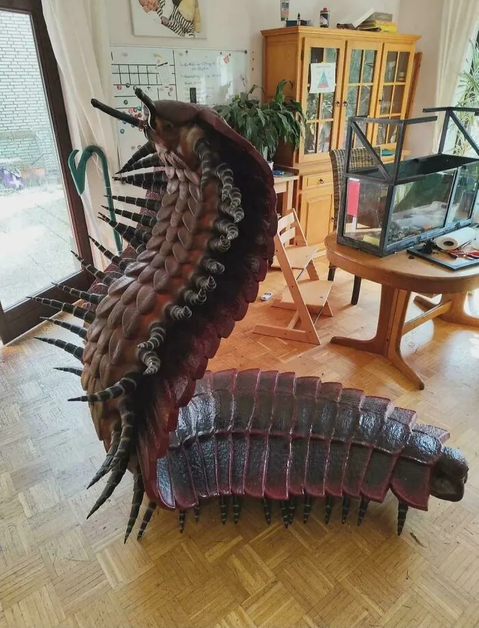 3D Printed Model Of The Arthroplueria, The Largest Arthropod To Ever Exist, Which Went Extinct Around 33 Million Years Ago
