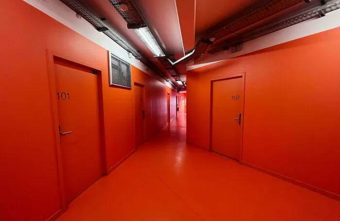 A Hallway In A French Hostel