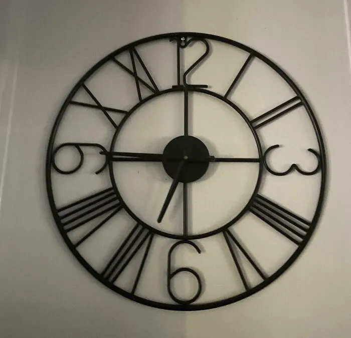 This Clock I Have Looks Nice And Works Well, But The Hands Blend With Its Face At Certain Times, Making It Tricky To Read