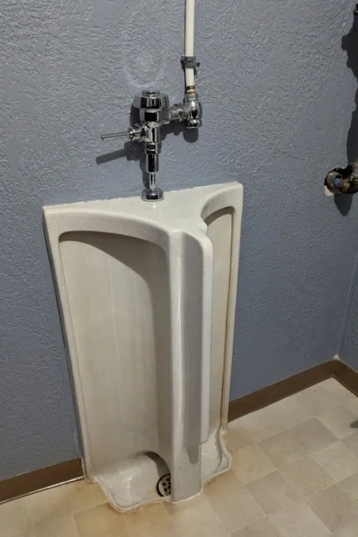 The World's Worst Urinal. At Least You Can't Cross The Streams