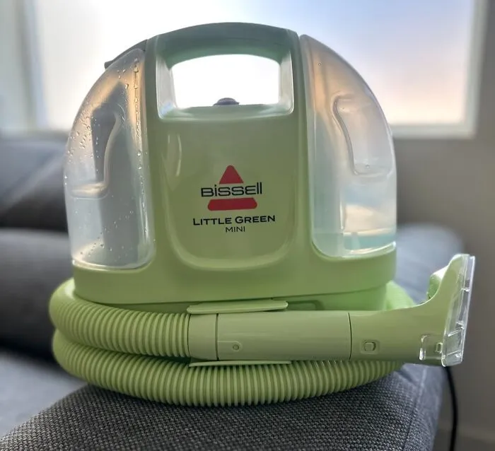 Every Mystery Stain That Has Been Living Rent Free On The Couch Since Last Thanksgiving Finally Has A Worthy Opponent In The <a Style="Display:inline;" Href="Https://Www.amazon.com/Bissell-Upholstery-Hydrorinse-Self-Cleaning-4075/Dp/B0djmp6t3n?ie=utf8&th=1&linkcode=ll2&tag=bpscorpion-20&linkid=ff2914eb6f917ddb732b76e524ce692c&language=en_us&ref_=as_li_ss_tl" Target="_blank">  <span Style="Font: Inherit; Color: #d74b1f;"> Bissell Little Green Mini Portable Deep Cleaner </Span> 