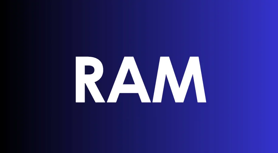 White RAM text on a blue to black gradient background, a general knowledge test for high IQs.