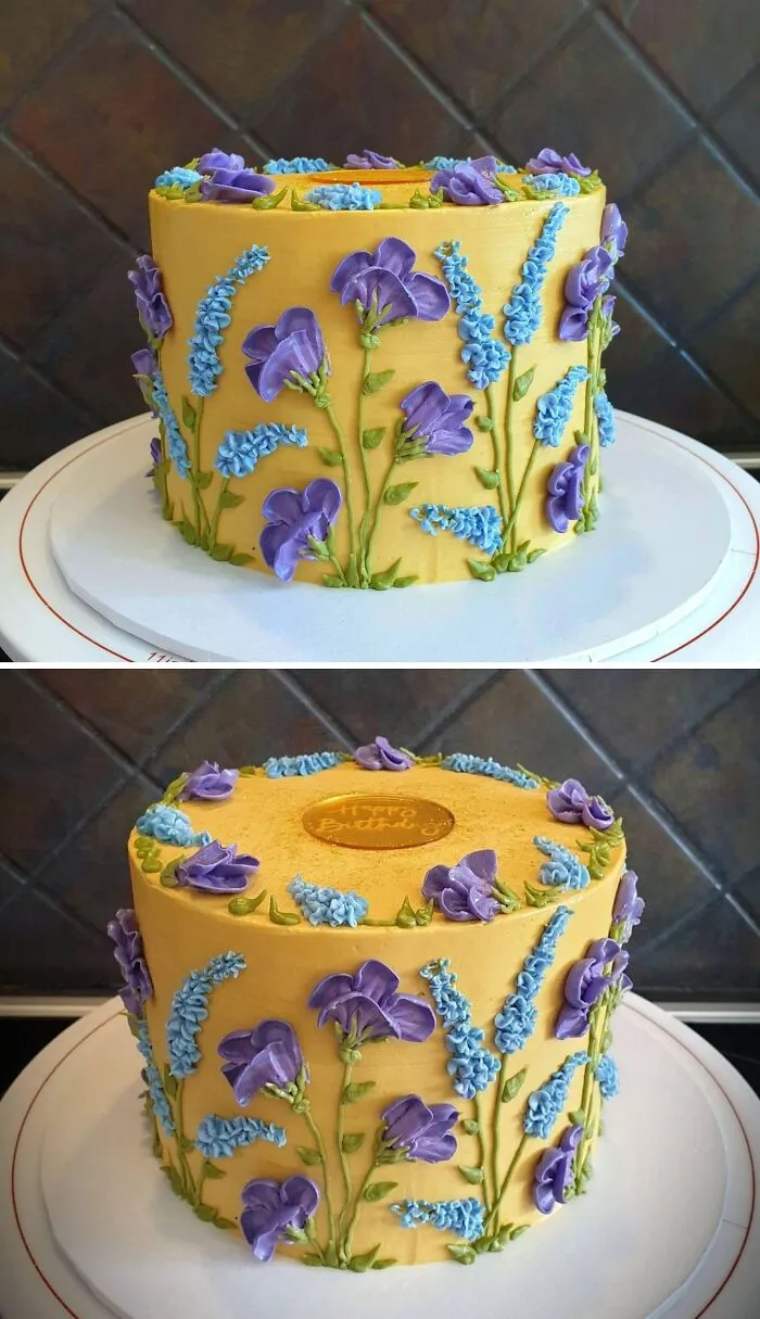 We Loved The Colour Scheme Of This Birthday Cake. We Were A Bit Nervous At First That It Was Going To Look Odd, But Was Pleasantly Surprised!