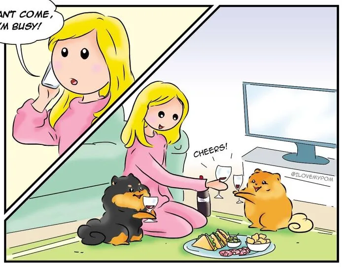 This Artist Captures The Chaos, Charm, And Confidence Of Pomeranians In 40 Comics