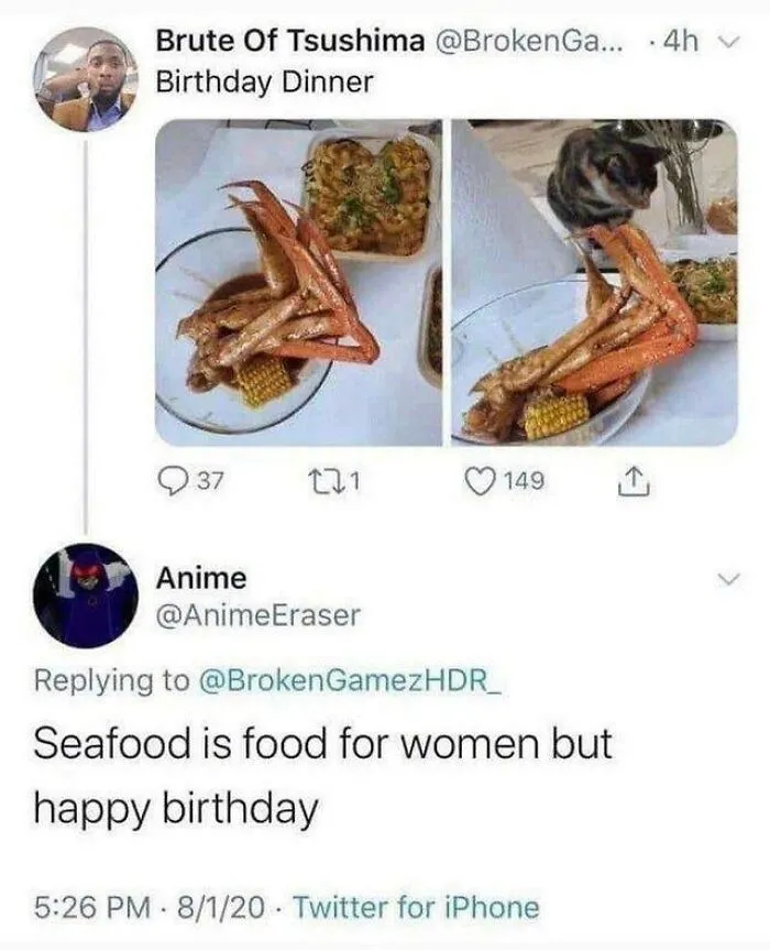 Men Can't Enjoy Seafood