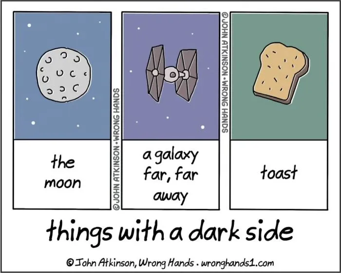 31 Clever And Absurd Comics By John Atkinson That Put A Weird Spin On Random Everyday Thoughts