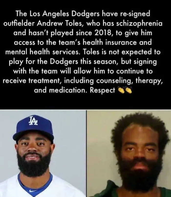 Andrew Toles Hasn’t Played Since 2018, And The Dodgers Re-Signed Him So He Can Keep His Health Insurance And Get Mental Health Care