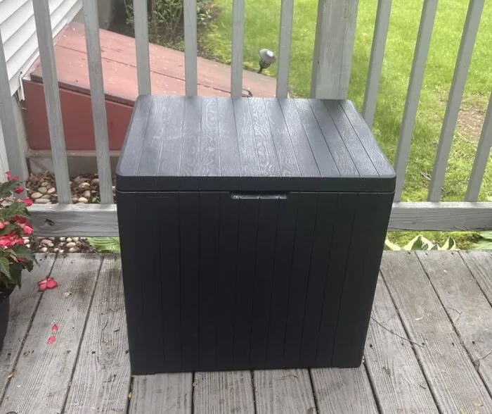 Everything That Has Been Cluttering The Patio, Porch, Or Garage Floor Finally Has A Home Inside A <a Style="Display:inline;" Href="Https://Www.amazon.com/Keter-City-Gallon-Resin-Accessories/Dp/B09dtjppg8?ie=utf8&th=1&linkcode=ll2&tag=bpcorgi-20&linkid=c1b0a2e6a326cf886798580dbde309f1&language=en_us&ref_=as_li_ss_tl" Target="_blank">  <span Style="Font: Inherit; Color: #d74b1f;"> 30 Gallon Resin Outdoor Storage Box </Span> That Locks, Stacks, And Handles Whatever Weather Shows Up Without Complaining