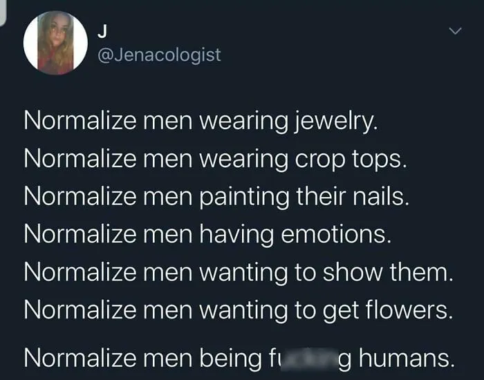 Getting Rid Of The Shackles Of The Masculine Role