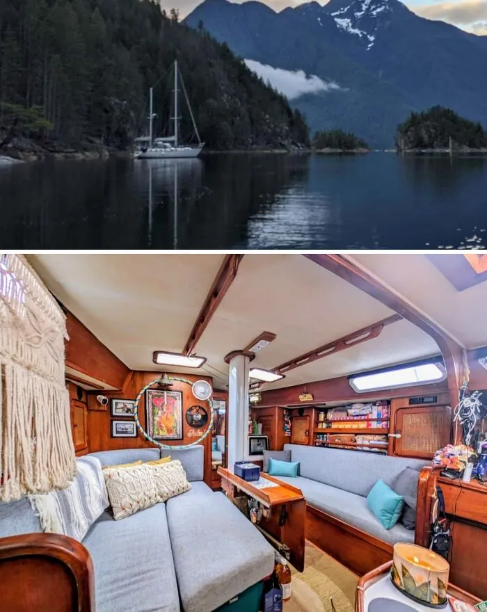 Does This Count As A Wild Home? My Partner & Our 3 Pets Have Lived Aboard This 45 Year Old Sailboat For 8 Years Traveling Full Time Around The World. The Ocean Is Our Backyard