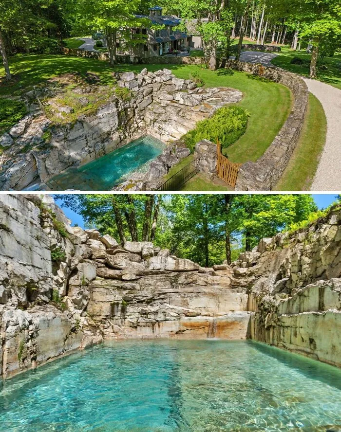 This Massachusetts Home Has A Quarry Pool