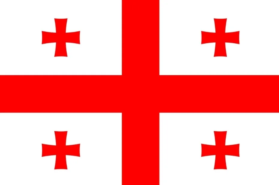 A flag with a red St. George cross over a white field, and four smaller red crosses in each quadrant. Does this flag belong to San Marino?