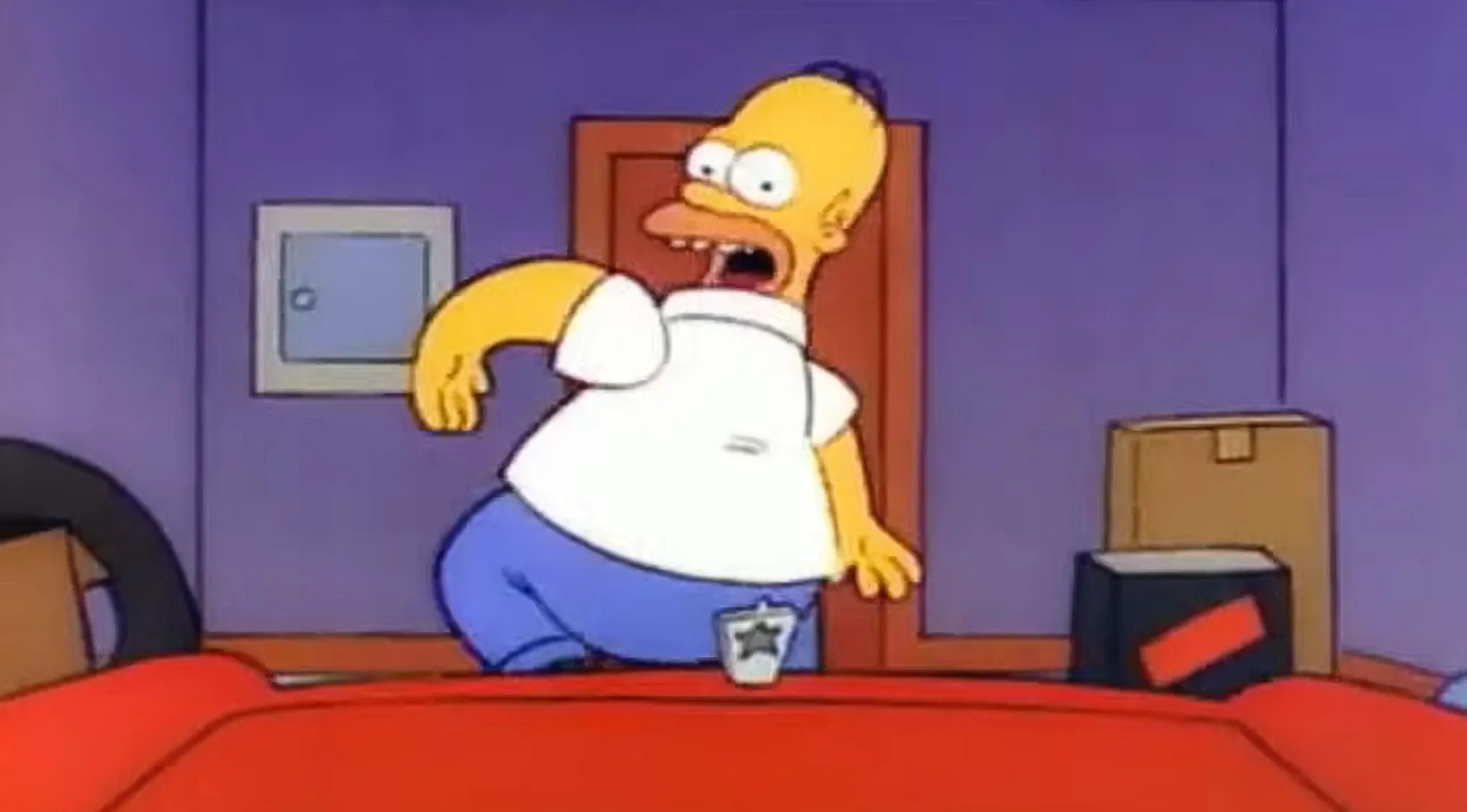 80s & 90s Fill-In-The-Gaps: Part 2, Homer Simpson looking surprised in an iconic opening sequence.