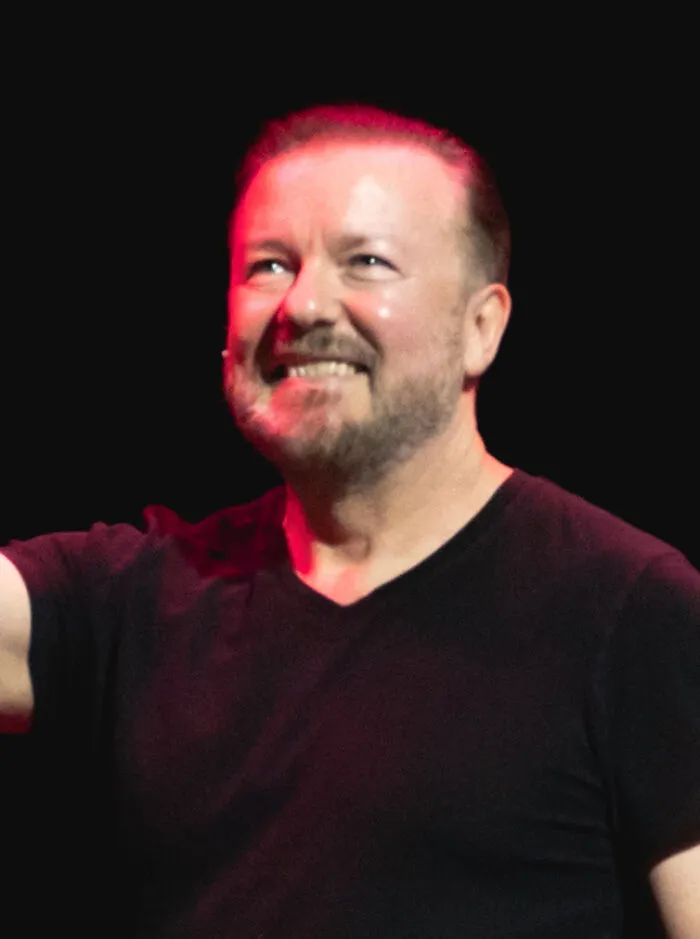English Comedian, Actor, Director, Producer and Singer Ricky Gervais, 65
